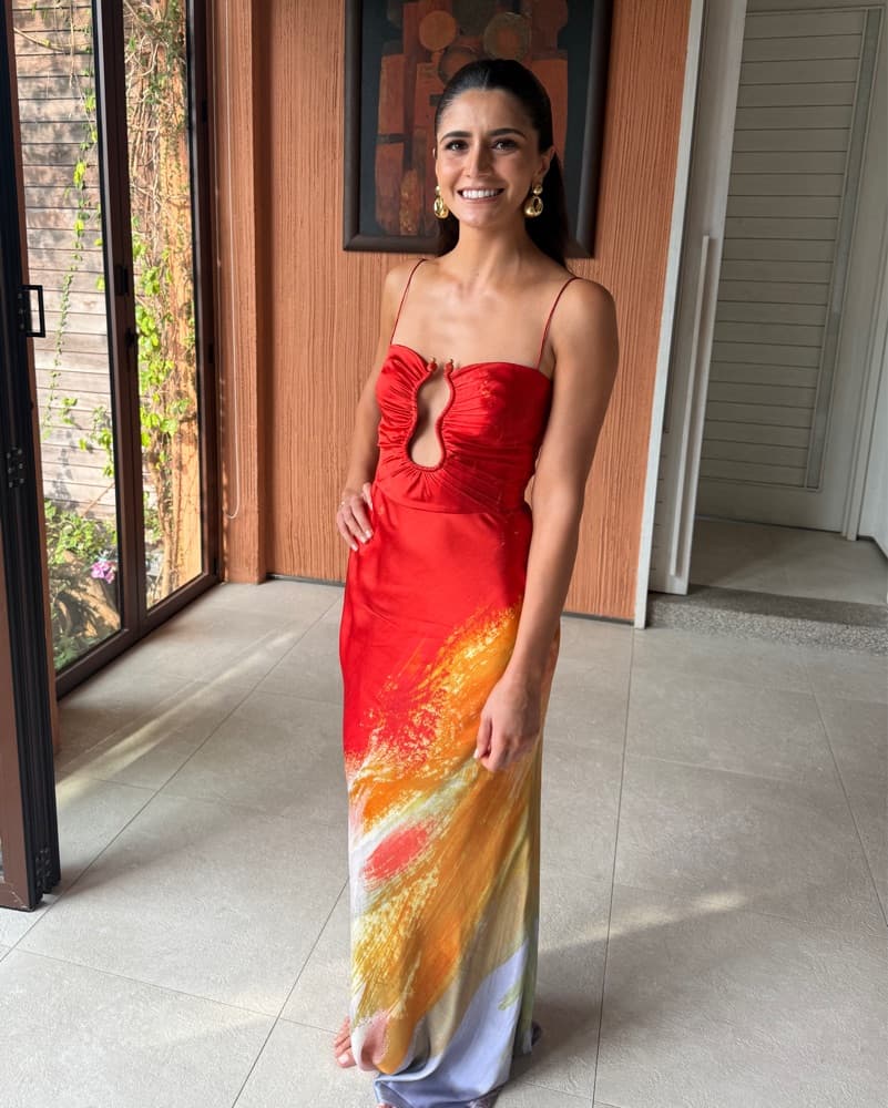 Orange/Multicolor Dress  - Image 2