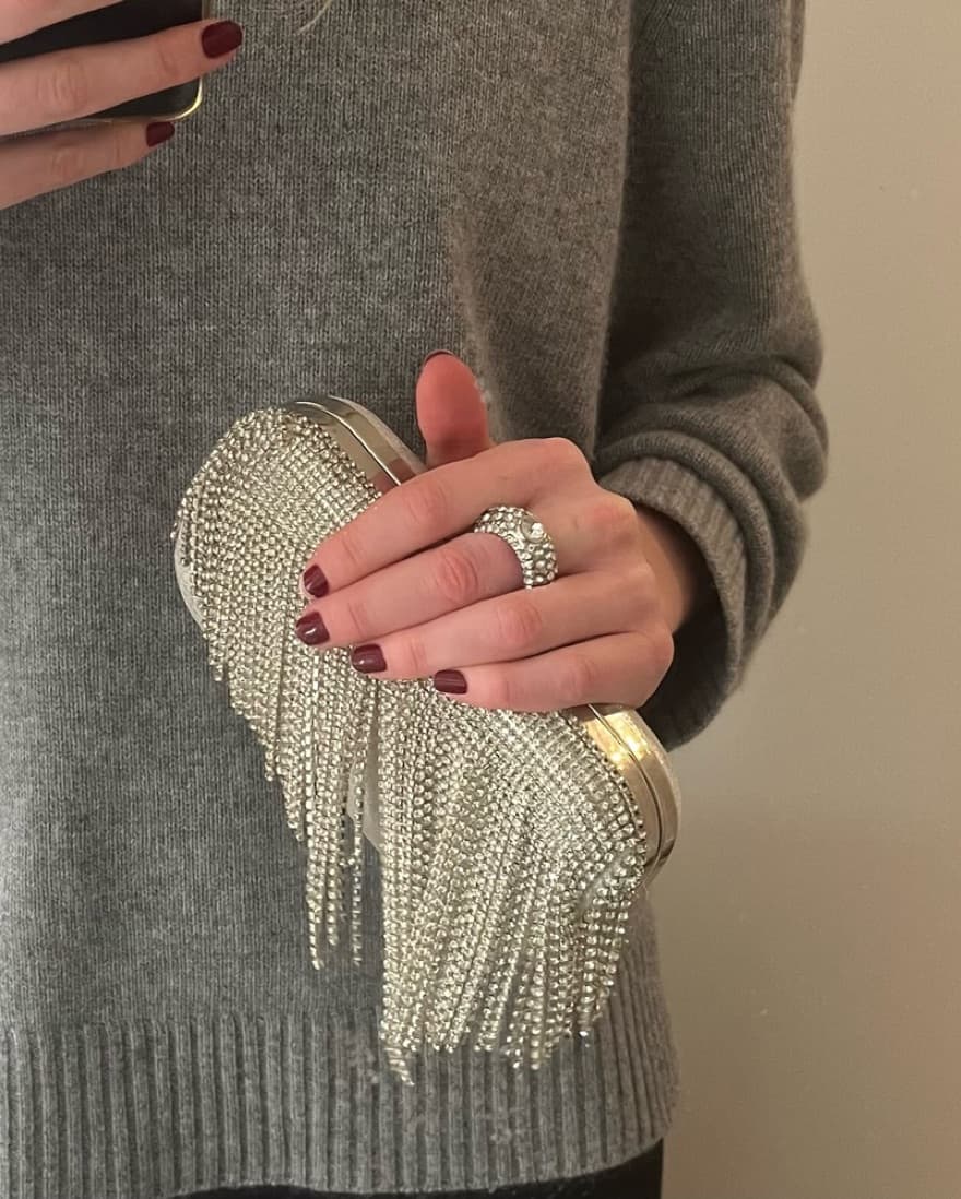 Silver Holiday Clutch NYE - Image 1
