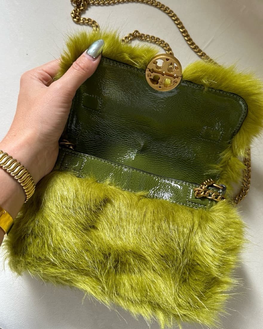 Green Furry Purse - Image 3