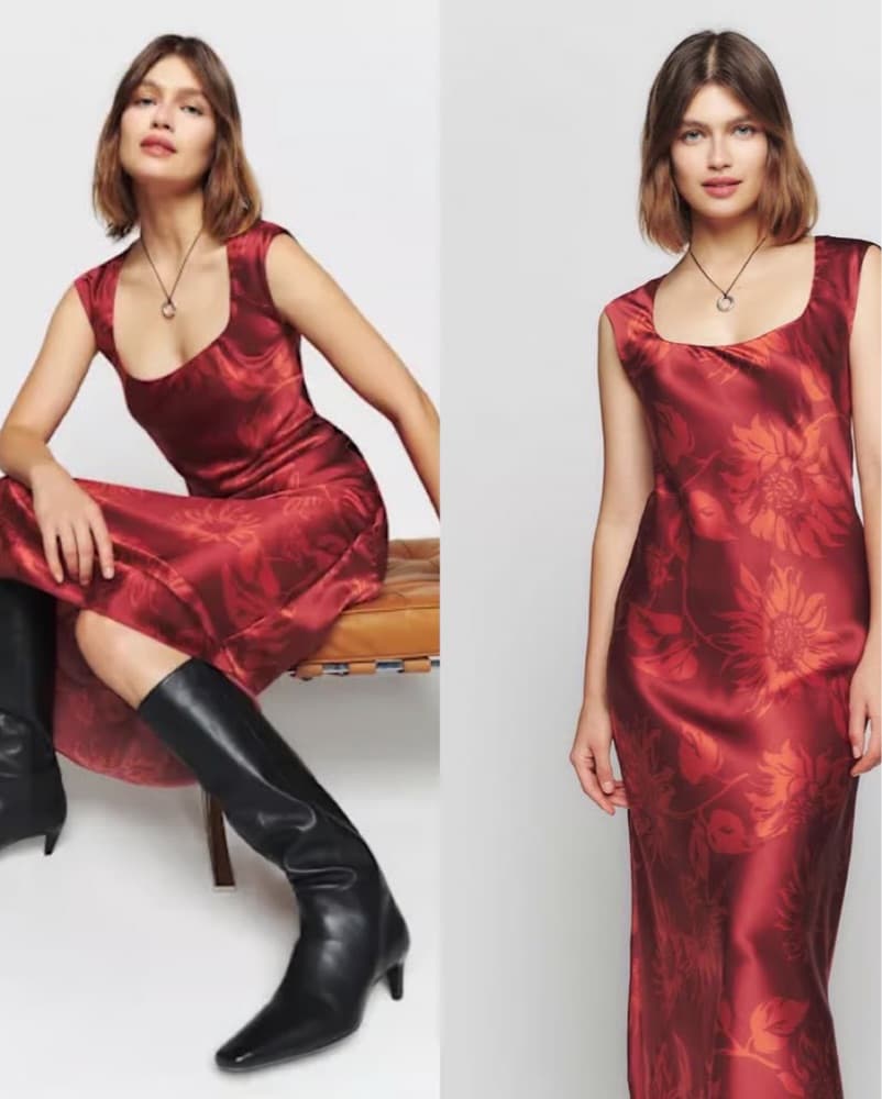 Reformation Hendrix Floral Print Dress - Image 1