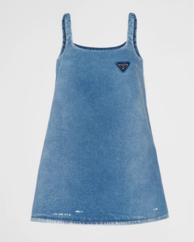 Prada Denim Mini Dress - Image 2