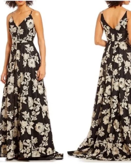 Calvin Klein Embroidered Gown - Image 1