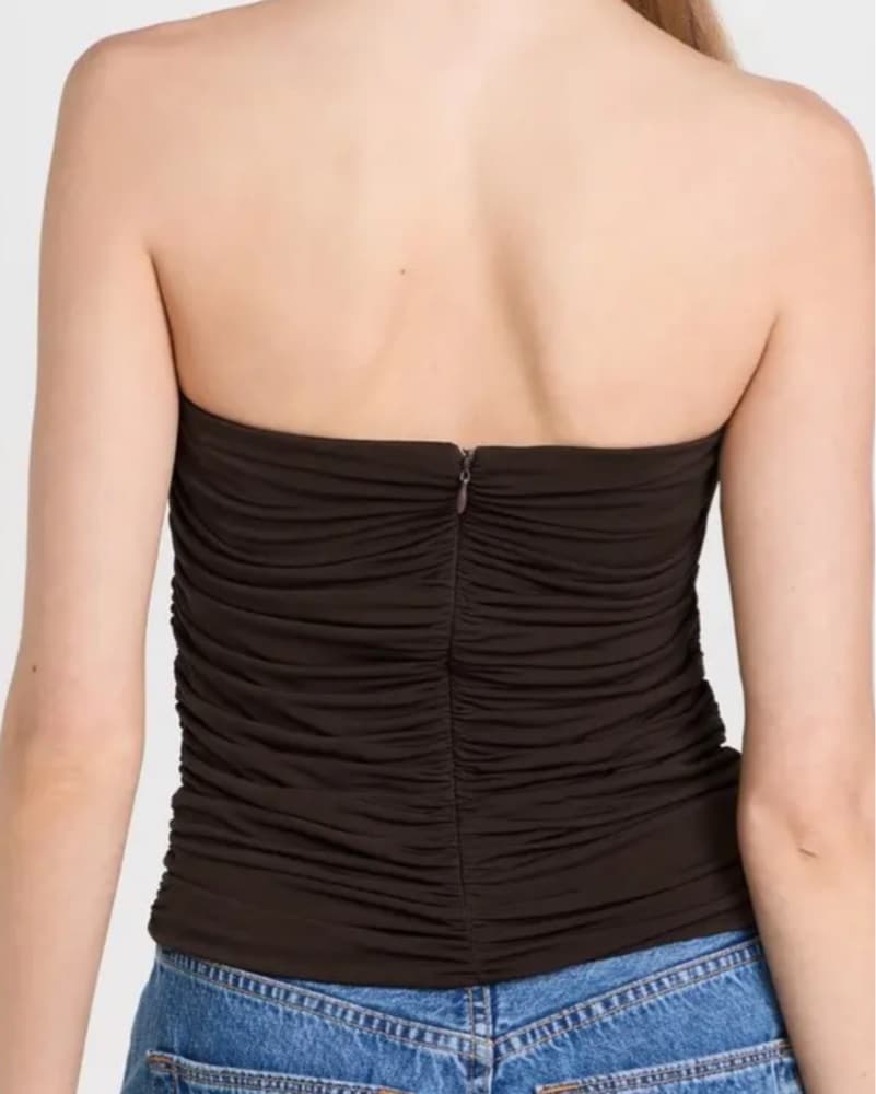 Wire Bustier Strapless Plunge Corset Top - Image 3
