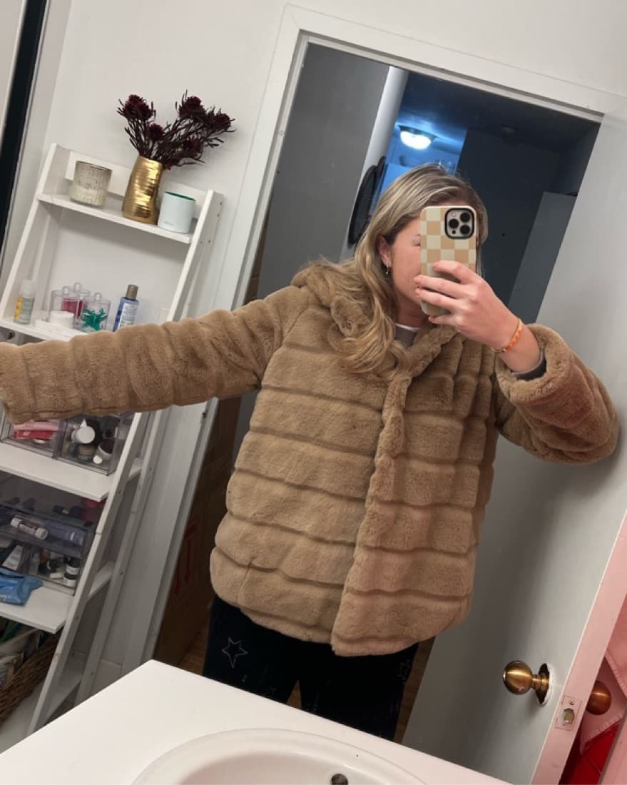 Apparis Cape Coat With Hood - Image 1