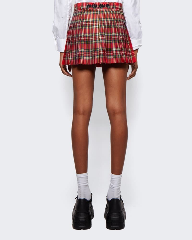 Miu Miu Tartan Mini Skirt  - Image 6