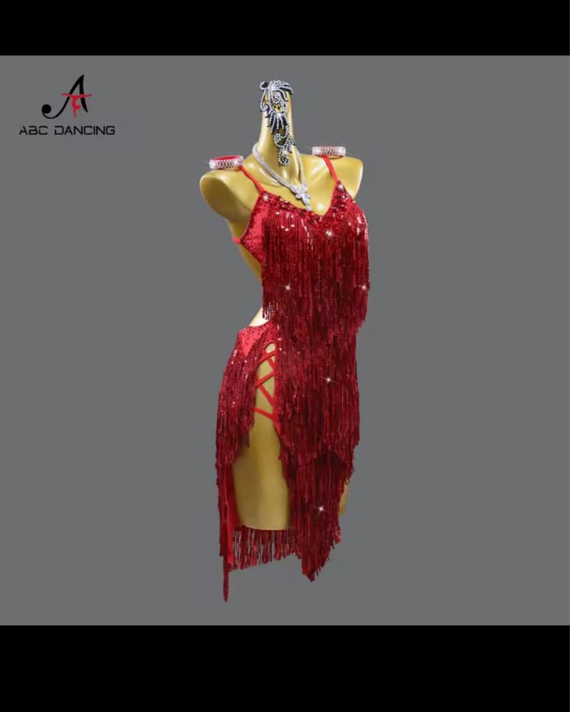 Red Dance Dress - Image 3