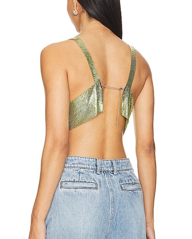 Pam Metal Top In Spring Green - Image 2