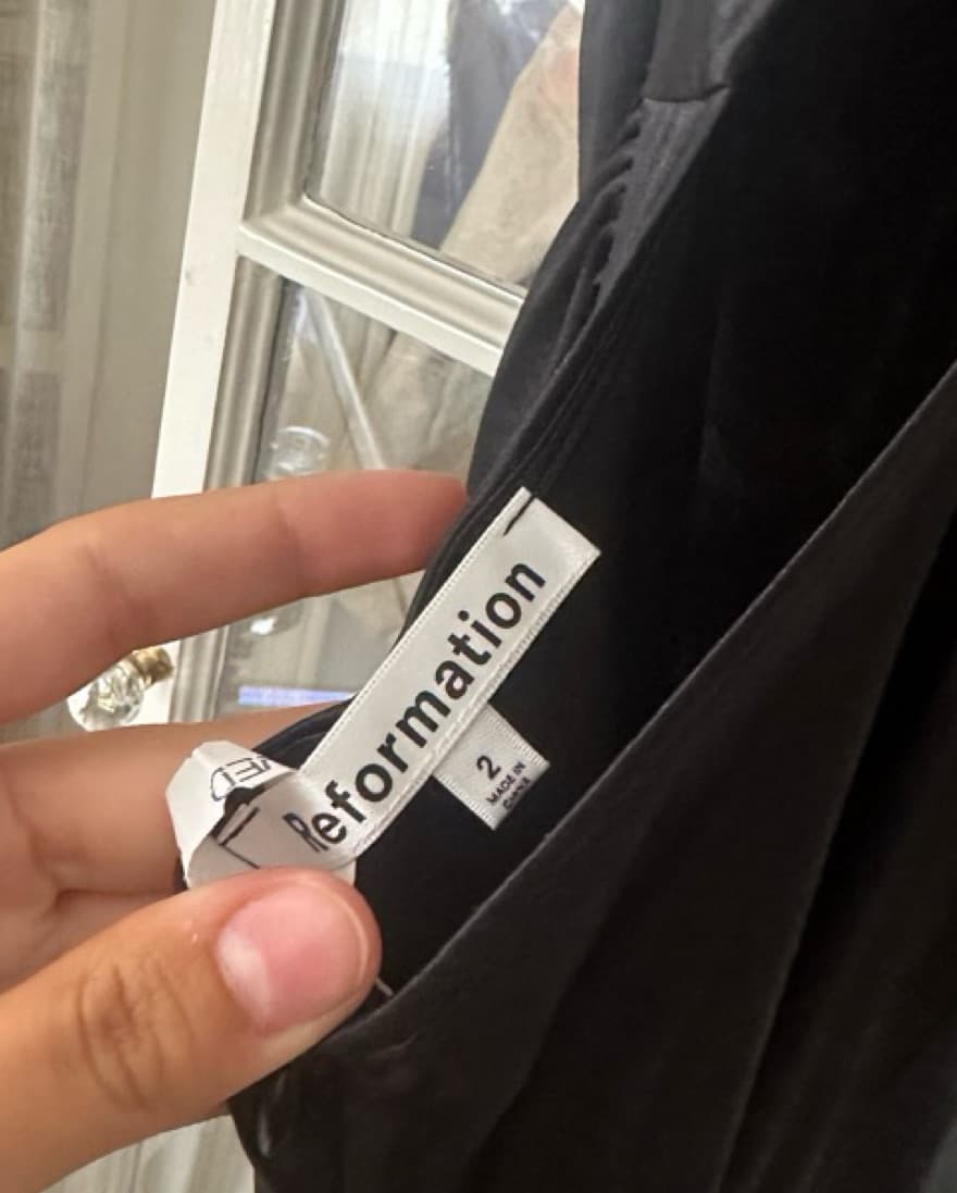 Reformation Casette Silk Dress - Image 3