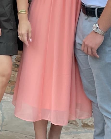 Simple Coral Flowy Dress - Image 2