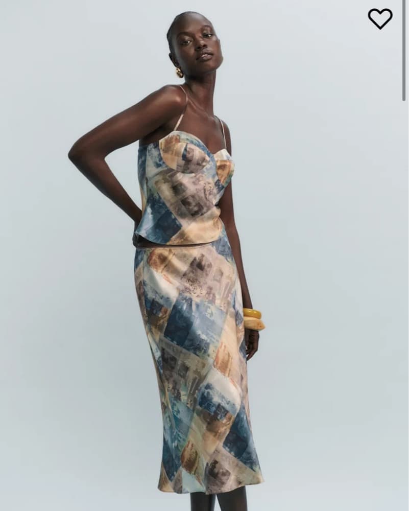 Reformation Sia Silk Skirt - Image 1