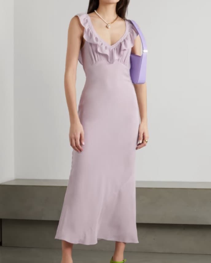 Reformation Cilian Dress - Sweet Pea - Image 3