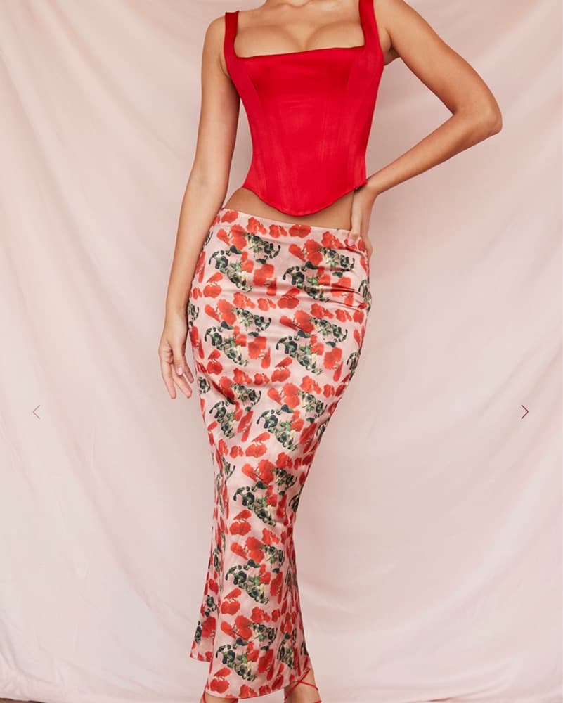House Of CB - Valentines Day Midi Skirt - Image 1