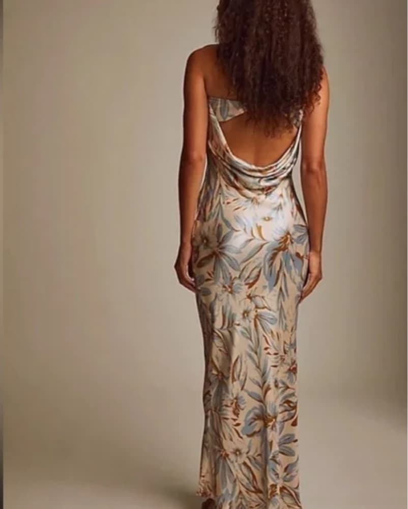 Bec + Bridge Print Satin Floral Dress - Image 4