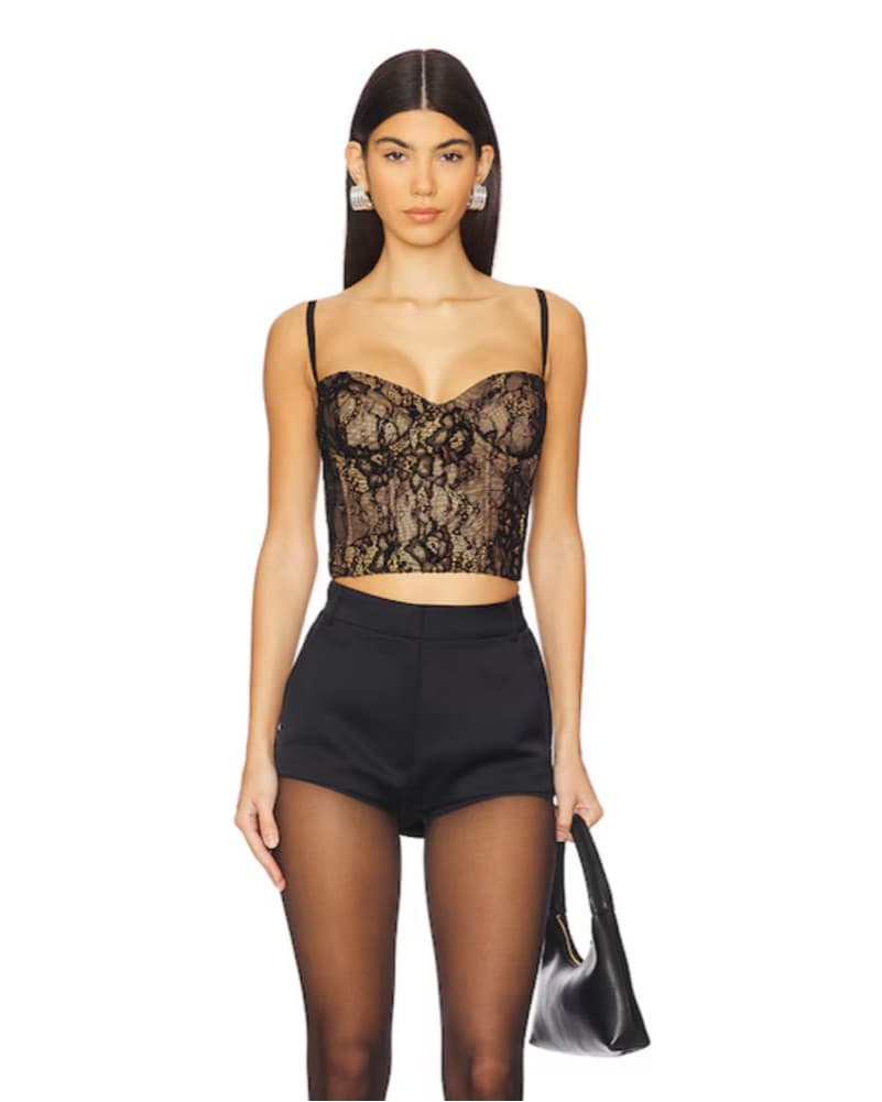 Lace Top Push Up Top - Image 1