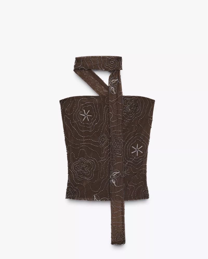 Zara Beaded Scarf Top - Image 3