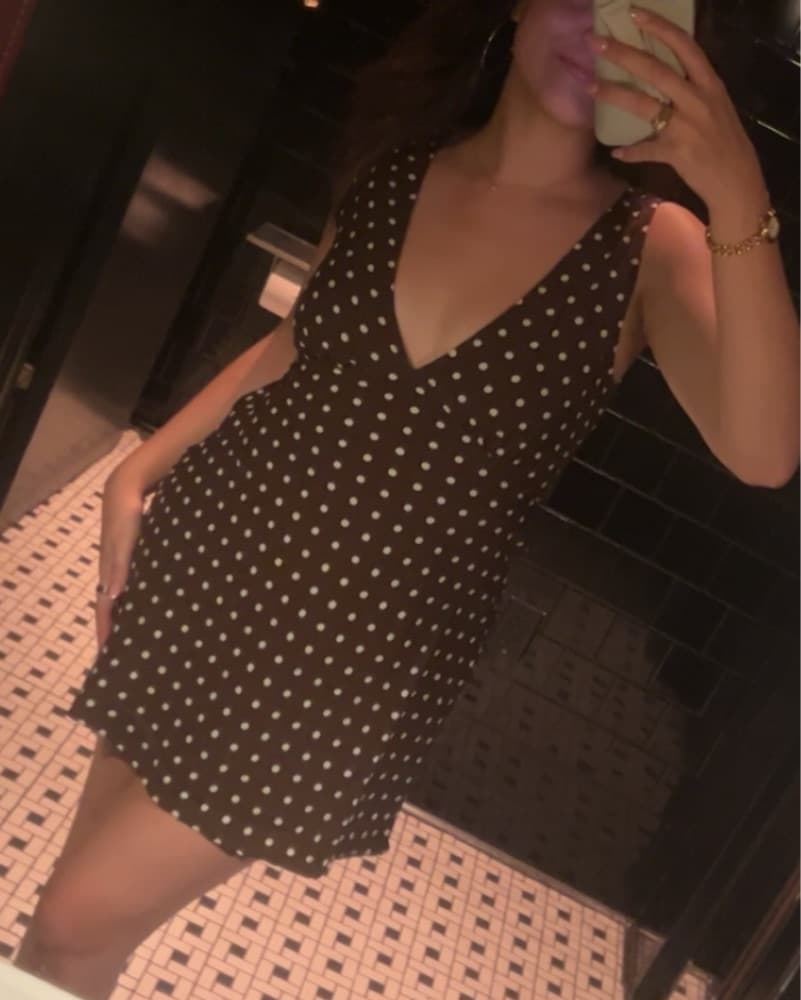 Polka Dotted Mini Dress - Image 3