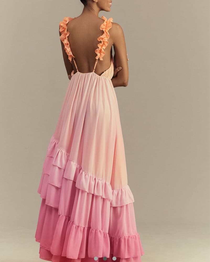 Anthroplogie Ombre Formal Dress  - Image 2