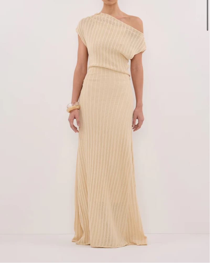 Diish Knit Semi-Sheer Maxi Dress  - Image 3