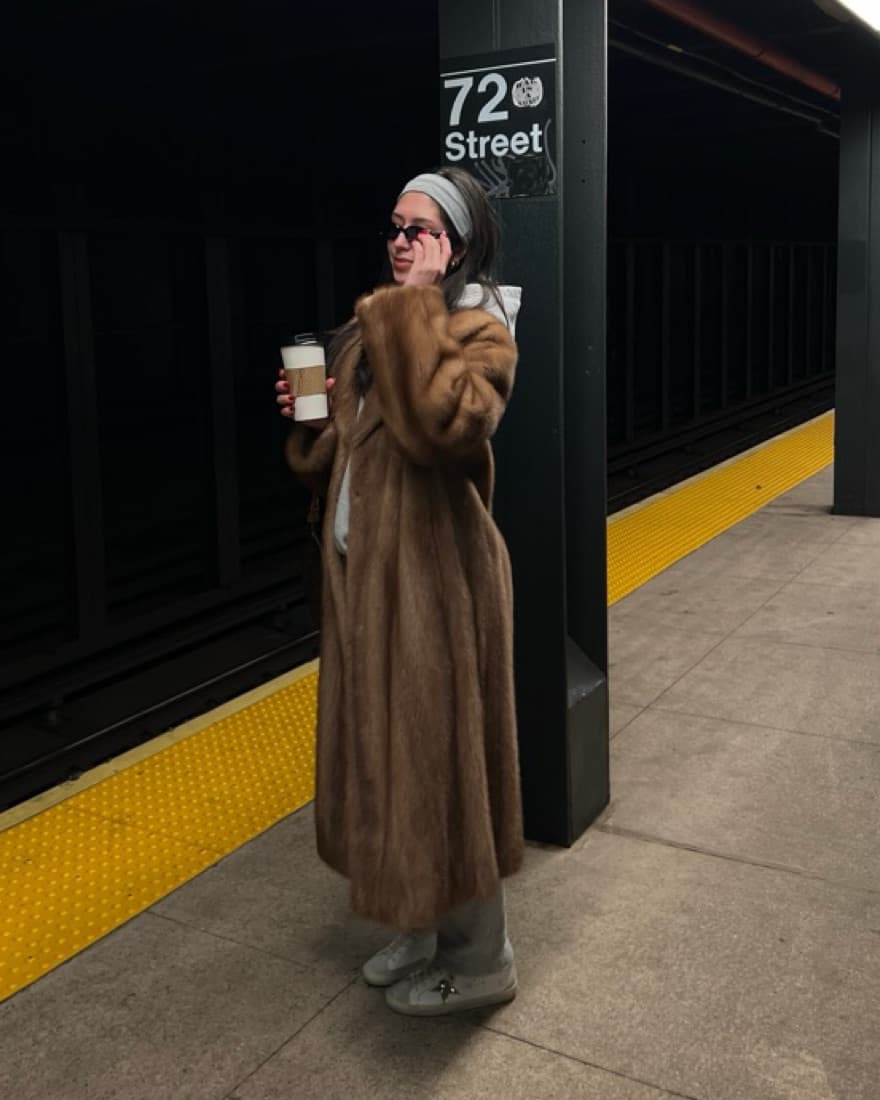 Vintage Mink Fur Coat Long - Image 2
