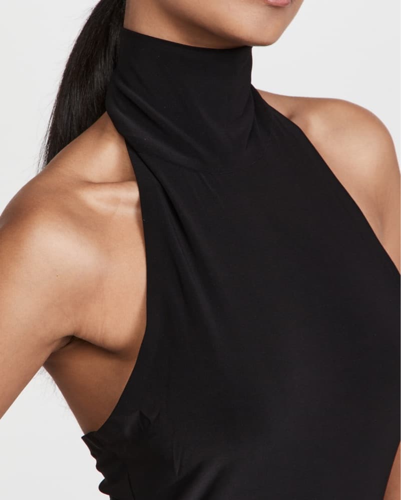 Norma Kamali Halter Turtle Side Slit - Image 3