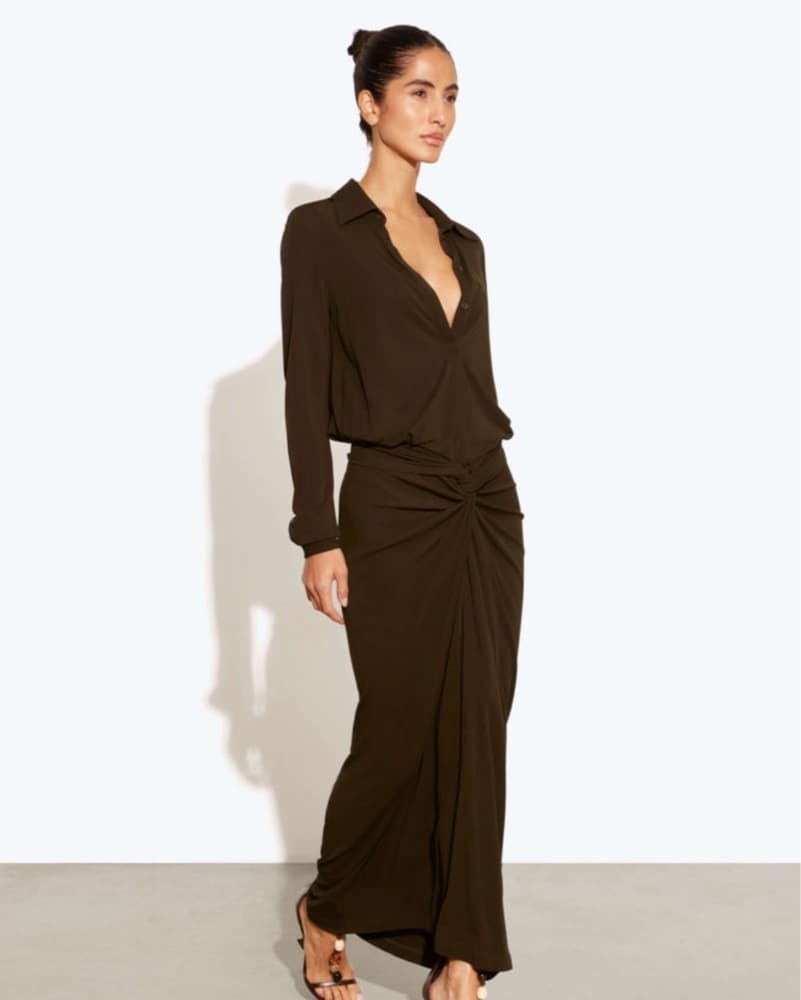 Rat & Boa Rucci Brown Shirt Dress in XS - Image 2