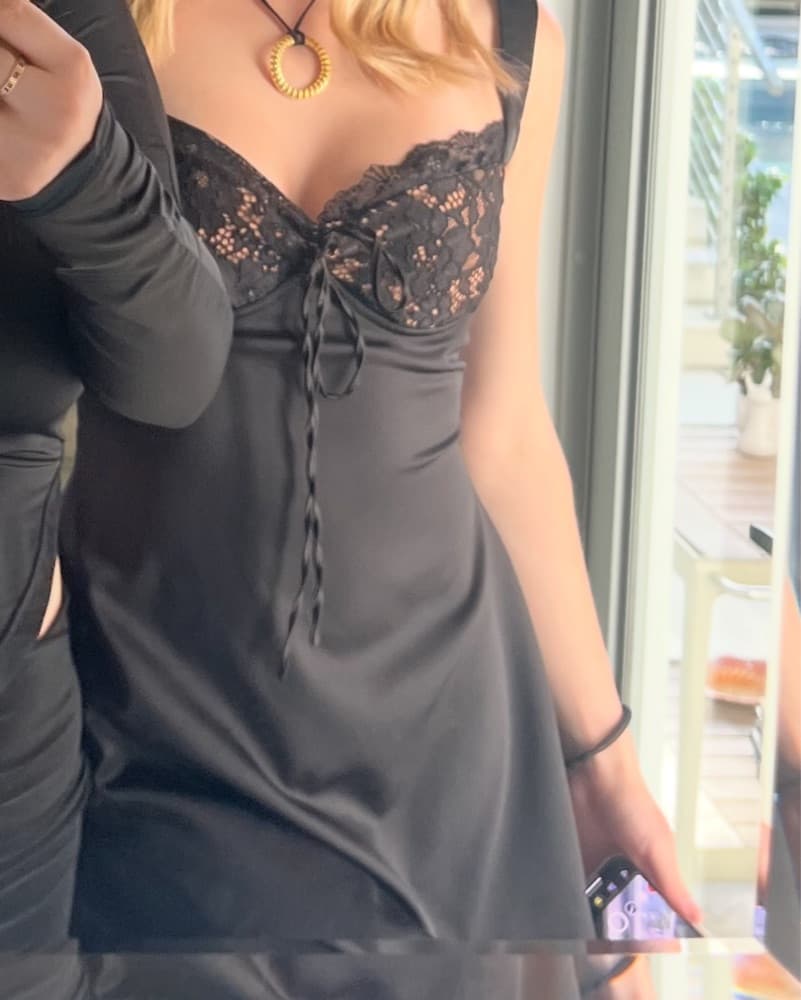 Black Hourse Of CB Mini Formal Dress - Image 1