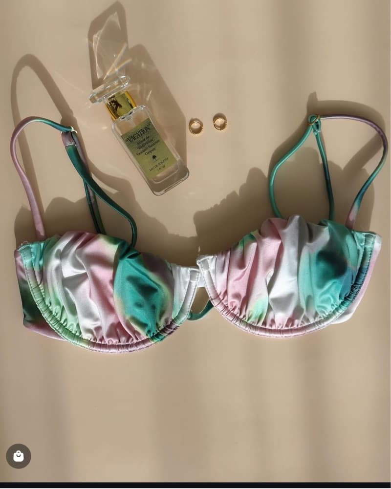 Petal Tie Dye Montce Silk Bikini Set  - Image 3