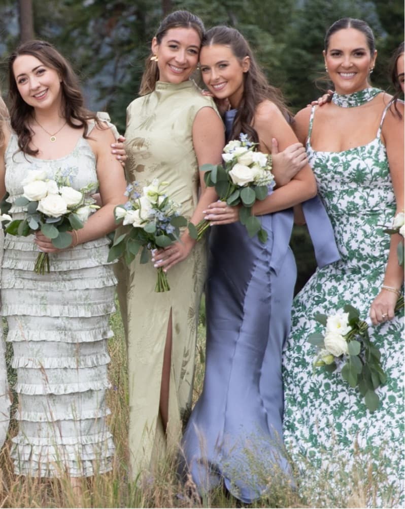 L’Acedmia Green Floral Dress - Image 4