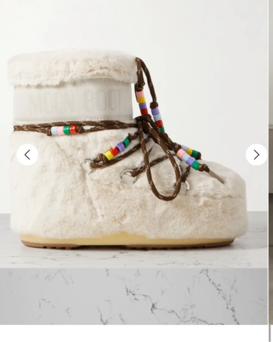 Moon Boots Cozy Fur-Trimmed Boots 36-38 - Image 1