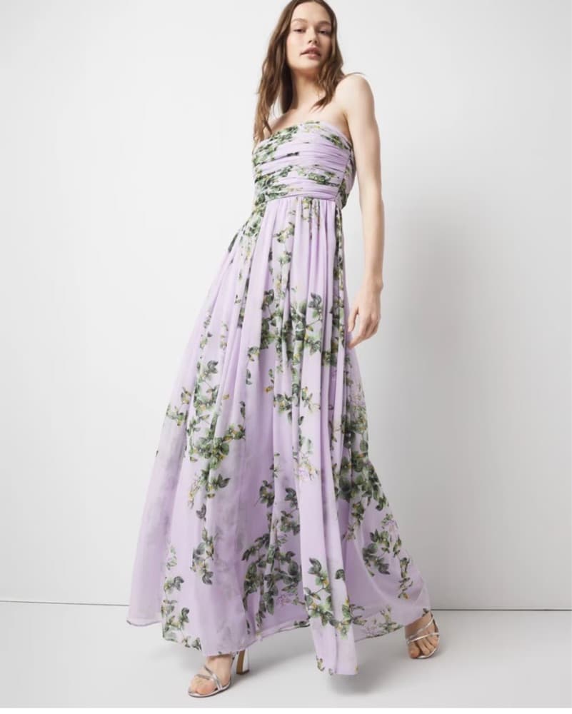 Floral Strapless Maxi Dress - Image 2
