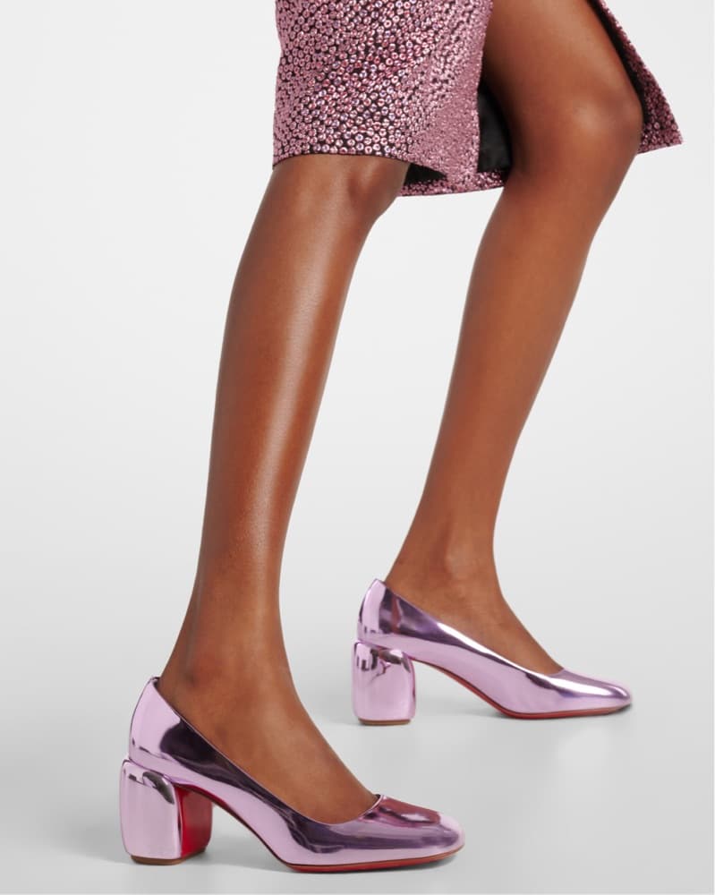 CHRISTIAN LOUBOUTIN Minny 70 metallic le - Image 2