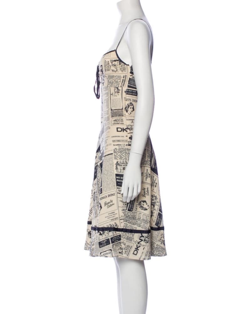 Vintage DKNY newspaper Dress  - Image 2