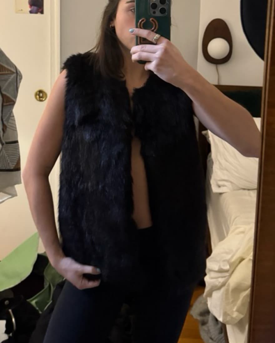 Faux Fur Vest  - Image 1