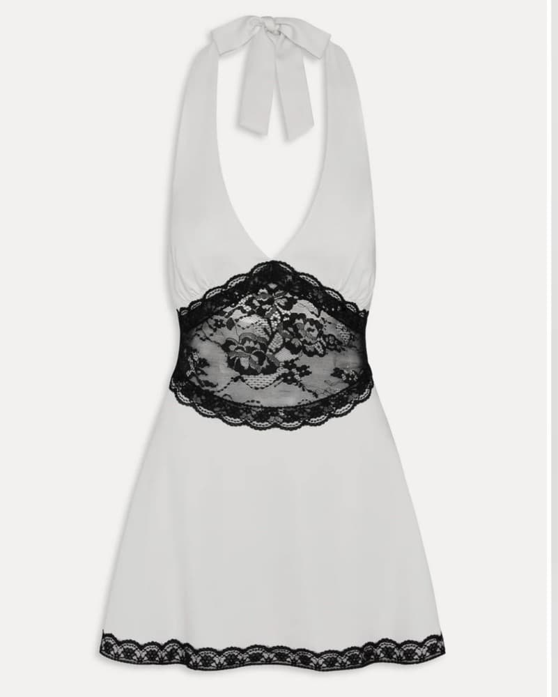 Audrey Satin Mini Dress  - Image 3