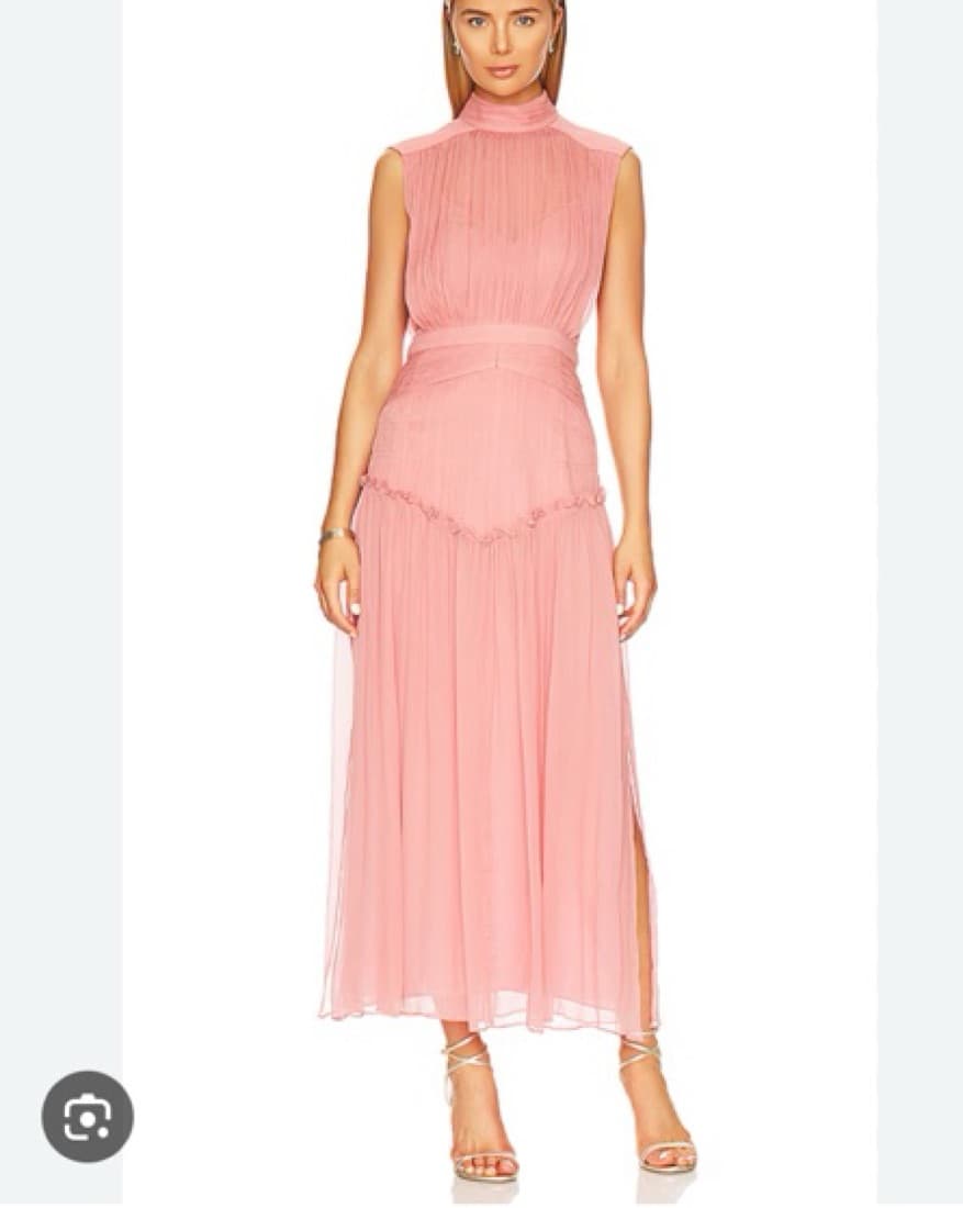 Shona Joy Lauren Ruched Pink Blush Dress - Image 1