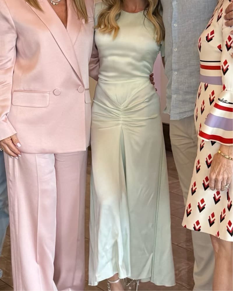 Victoria beckham Satin Wasit Midi Dress  - Image 2