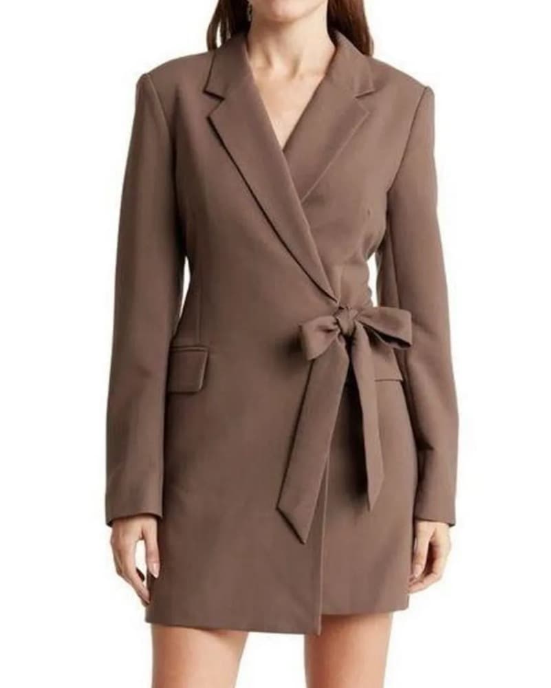 Astr Blazer Wrap Dress - Image 1