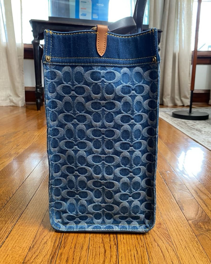 Coach Denim Field Tote Bag  - Image 3
