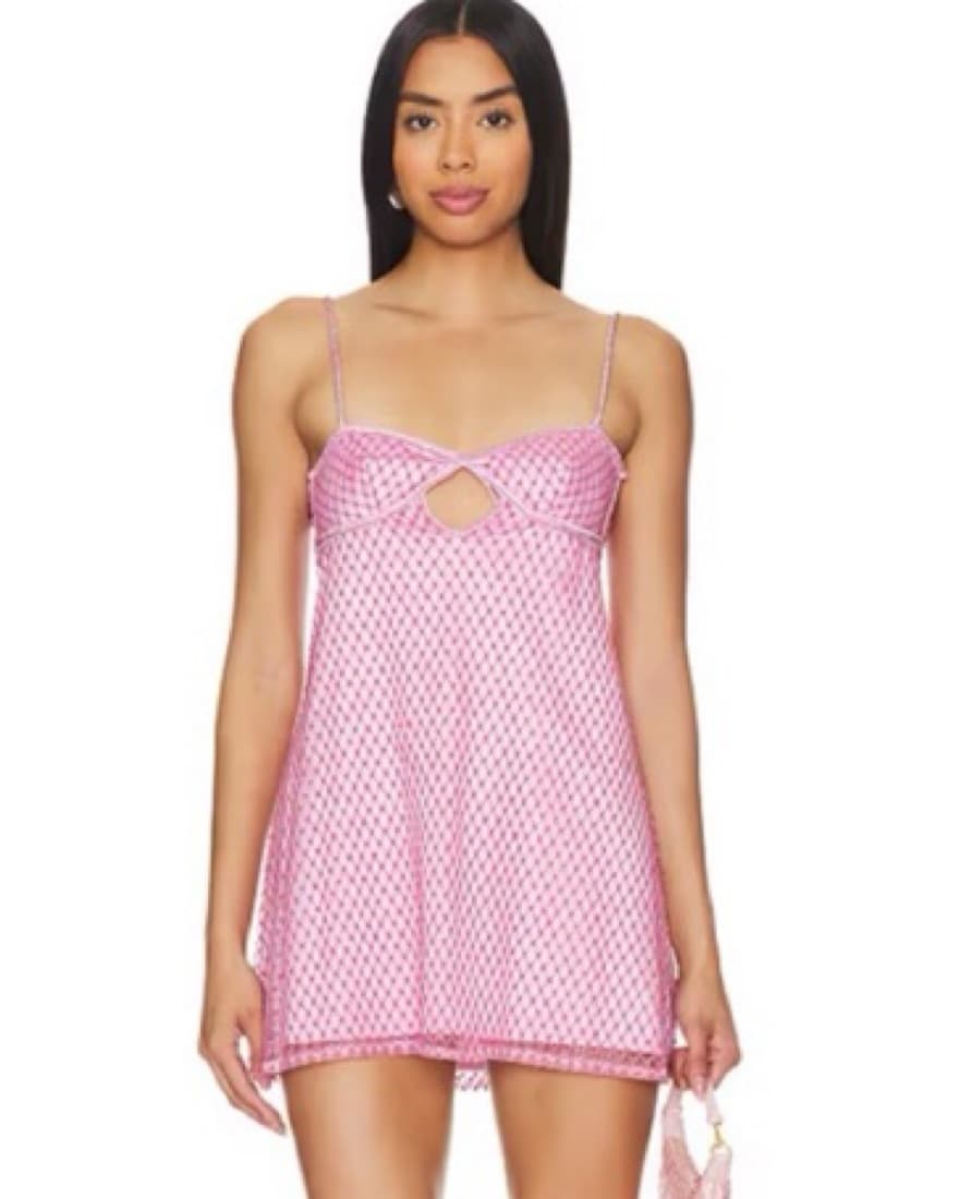 For Love and Lemons Glitter Slip Dress  - Image 1