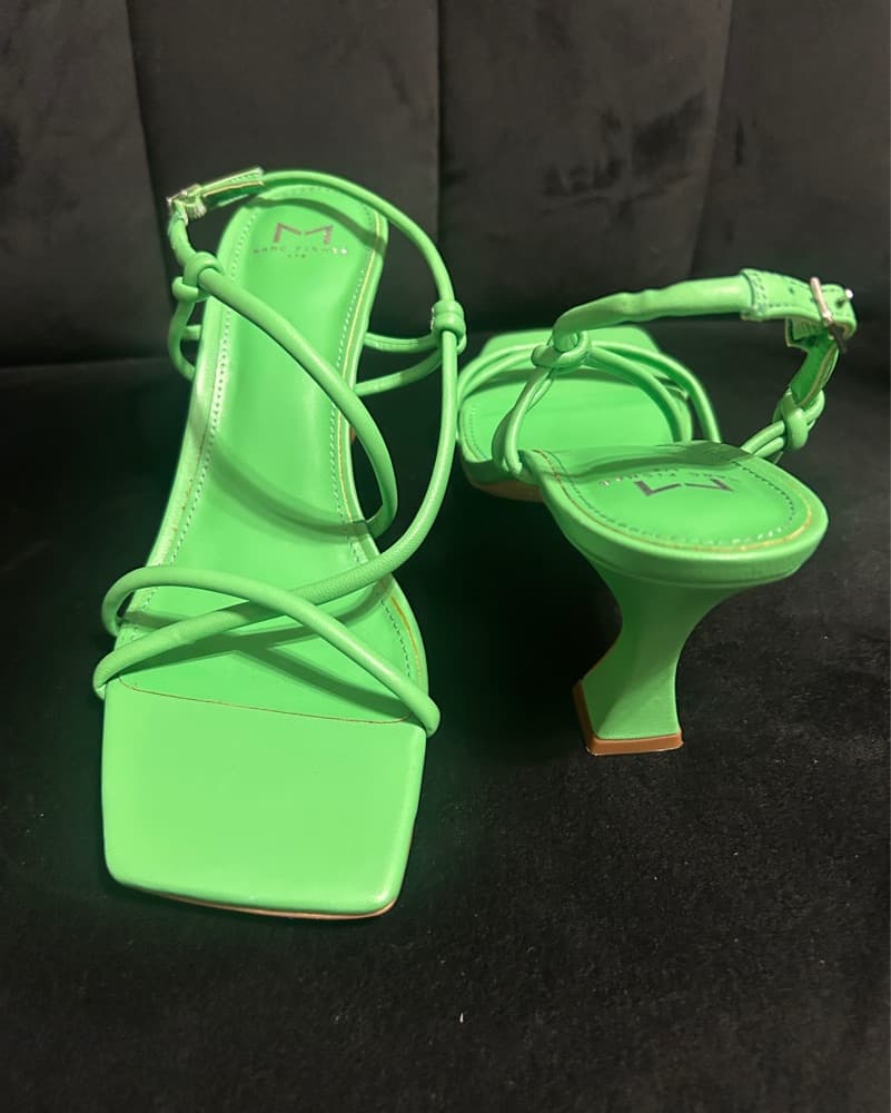 Green Marc Fisher Strappy Heels - Image 3