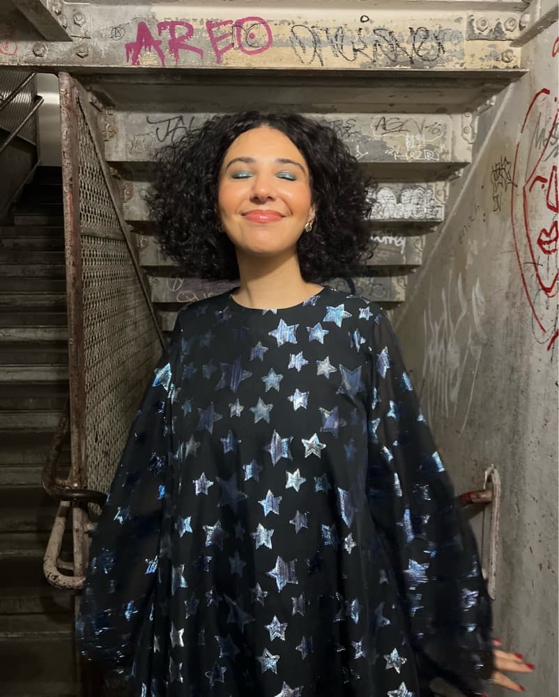 Micro Metallic Star Dress - Image 2