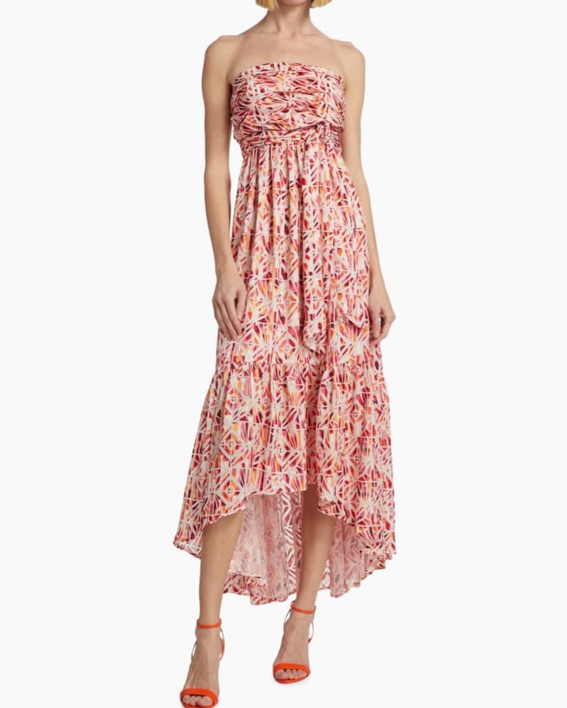 Ramy Brook Geometric Strapless Dress - Image 1