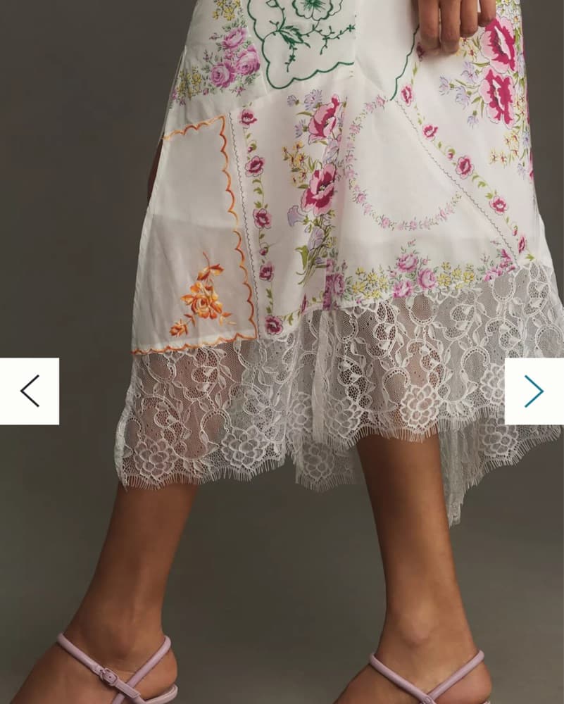 Anthropologie Heirloom Lace-Trim Bias - Image 5