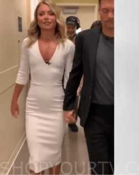 Victoria Beckham White Sheath Dress - Image 4