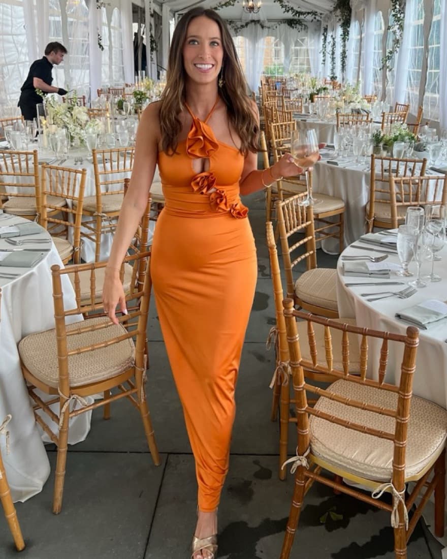 Orange Formal Dress - Image 3