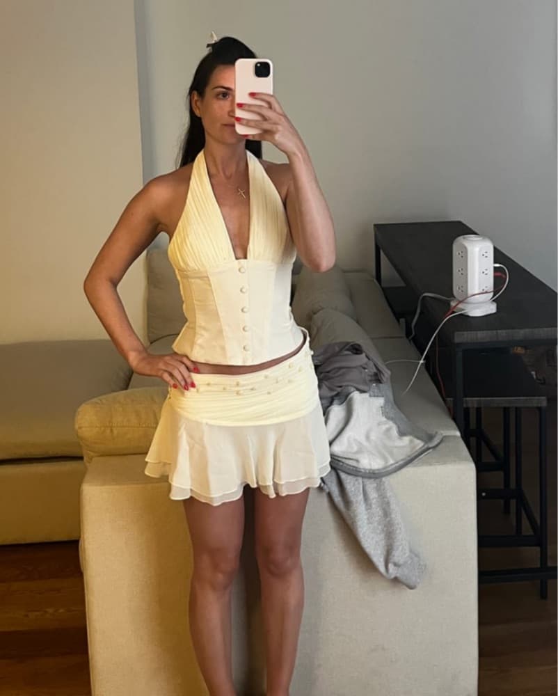 Cherie Attire Anne Floral Mini Skirt - Image 4