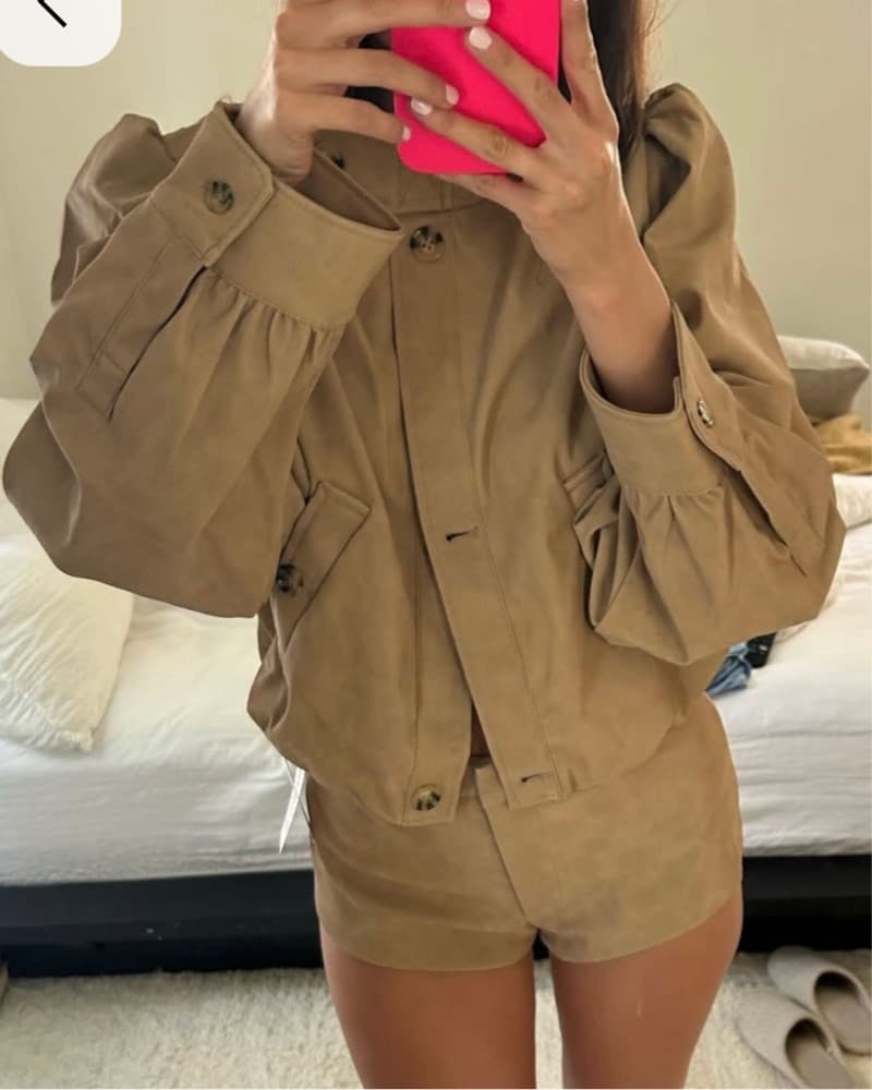 Bardot Beige Trench Set - Image 1