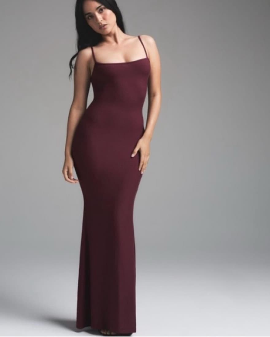 Skims Bordeaux Maxi Dress - Image 1