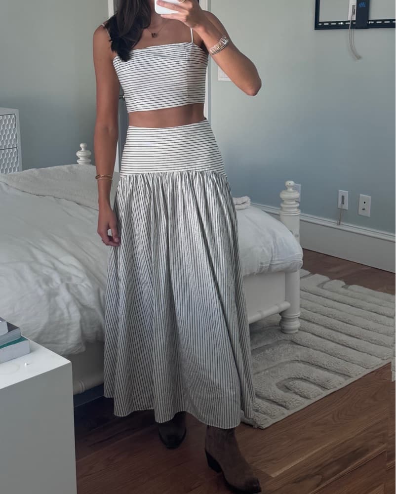 Staud Striped Skirt Set - Image 3