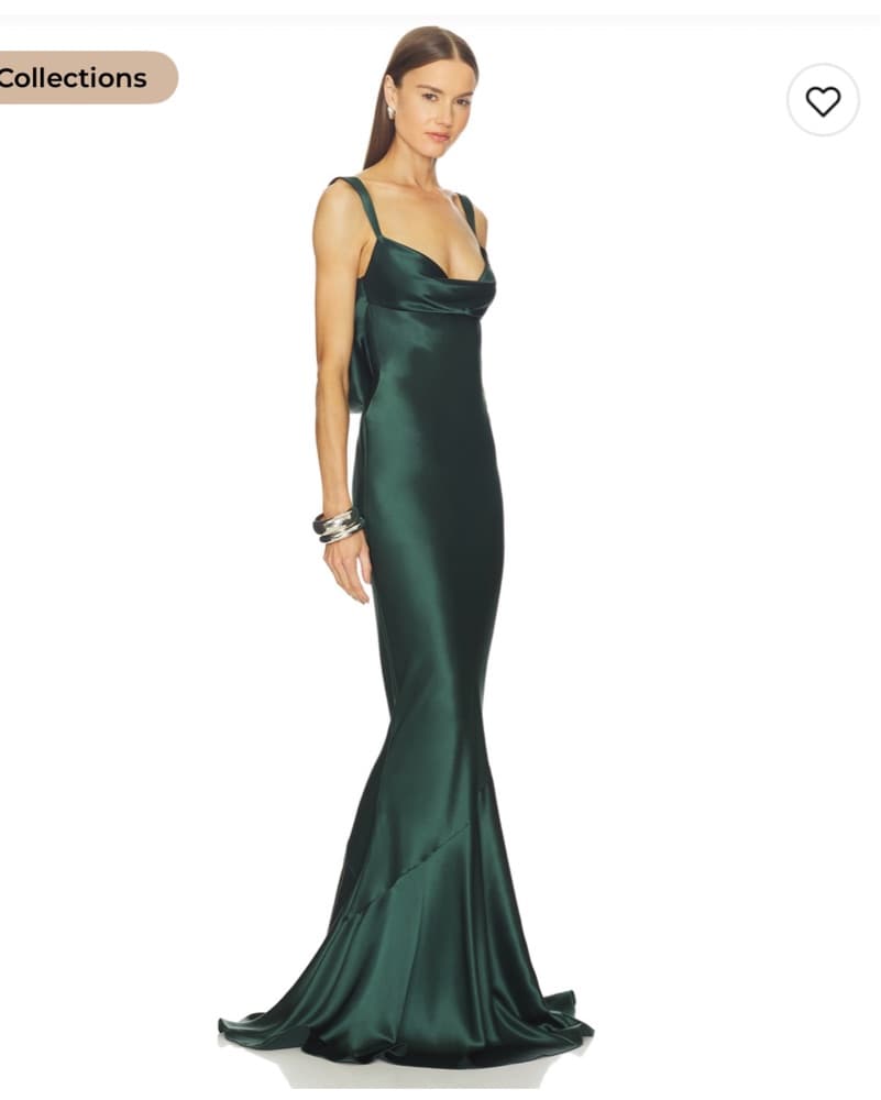 Vinicia Retrofete Green Gown Dress - Image 4